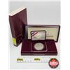 Image 1 : United States Mint 1988 Olympic Coins : One Dollar (COA .900 Silver)
