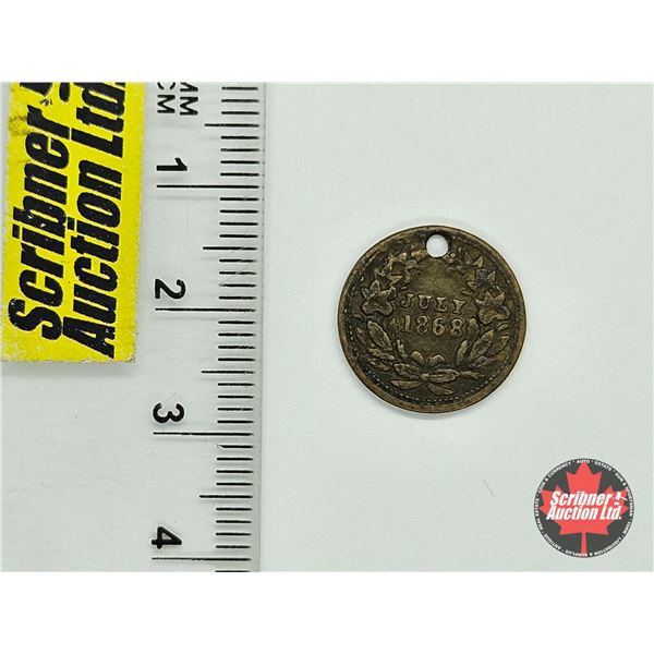 United States : Political Token for the 14th Amendment - July 1868