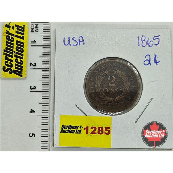 USA Two Cent 1865