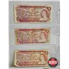 Image 2 : Canada $2 Bills 1974 & 1986 (6) : Variety Signatures / Prefixes