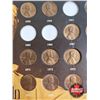 Image 2 : Lincoln Memorial Copper Penny Collector Card with 19 Coins (1950's - 1980's)