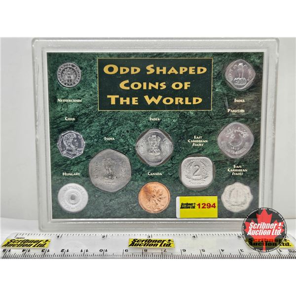 Odd Shaped Coins of the World in Hardshell Case