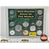 Image 1 : Odd Shaped Coins of the World in Hardshell Case