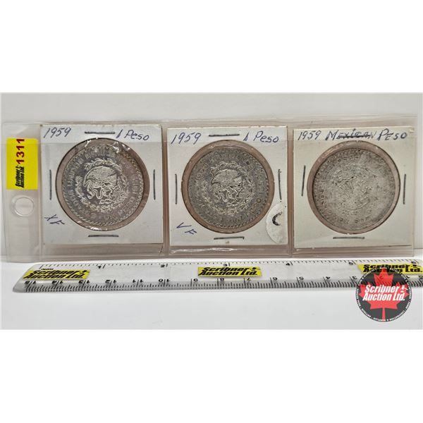 Mexico Pesos (3) 1959