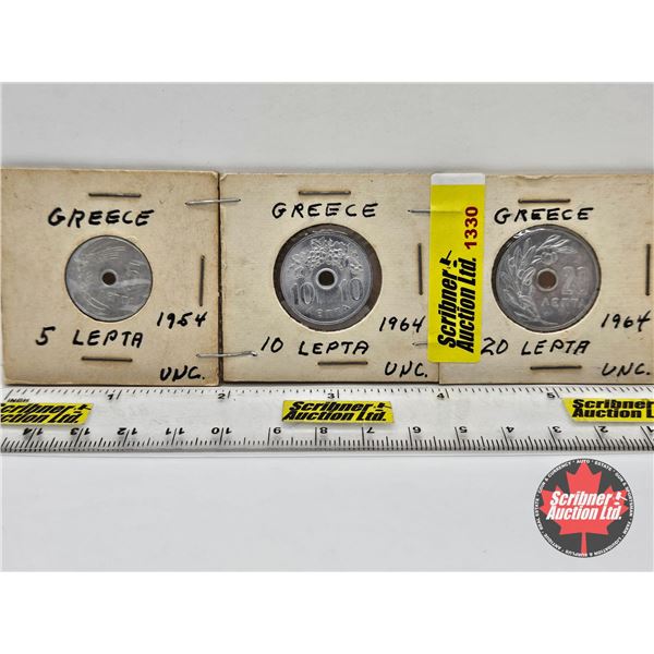 Greece Lepta (3) : 1954; 1964; 1964