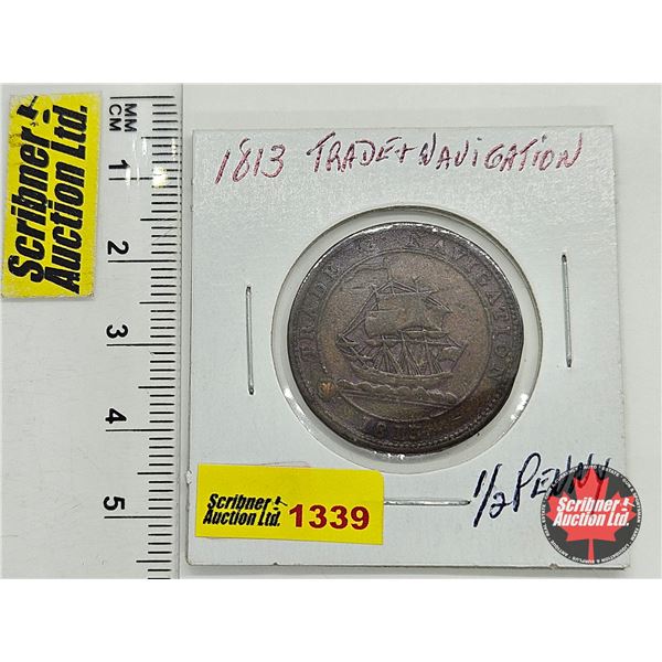 Trade & Navigation 1813 Half Penny Token