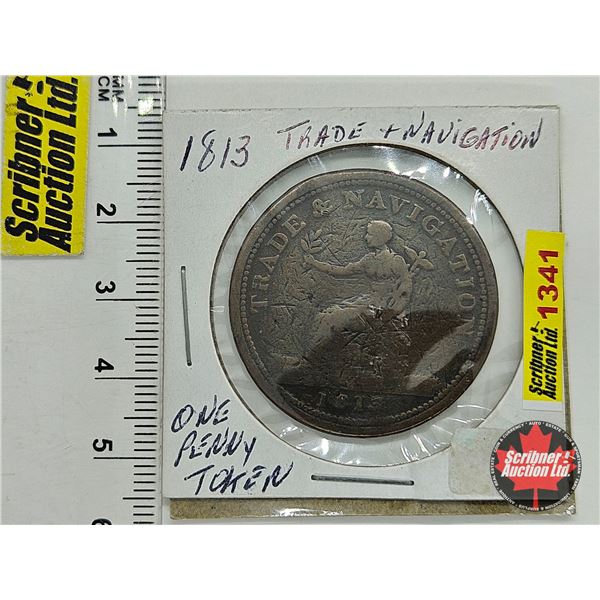 Trade & Navigation 1813 One Penny Token