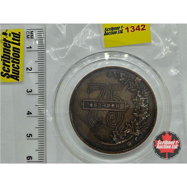Grafton Medal Dundas 1853-1928 : Commemorative Token Celebrating 75th Anniversary of Grafton & Co.