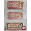 Image 2 : Canada $2 Bills 1954 & 1974 & 1986 (6) : Variety Signatures / Prefixes