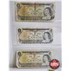 Image 2 : Canada $1 Bills 1973 (6) : Variety Signatures / Prefixes