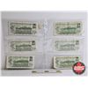 Image 4 : Canada $1 Bills 1973 (6) : Variety Signatures / Prefixes