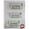 Image 5 : Canada $1 Bills 1973 (6) : Variety Signatures / Prefixes