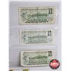 Image 6 : Canada $1 Bills 1973 (6) : Variety Signatures / Prefixes