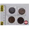 Image 6 : Canada Large Cent (4) : 1859; 1882; 1916; 1920