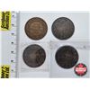 Image 1 : Canada Large Cent (4) : 1859; 1893; 1901; 1919