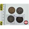 Image 6 : Canada Large Cent (4) : 1859; 1893; 1901; 1919