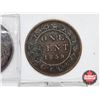 Image 3 : Canada Large Cent (4) : 1859; 1893; 1901; 1905