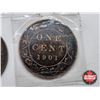 Image 5 : Canada Large Cent (4) : 1859; 1893; 1901; 1905