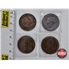 Image 6 : Canada Large Cent (4) : 1888; 1901; 1913; 1920