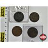 Image 6 : Canada Large Cent (4) : 1859; 1907H; 1916; 1919