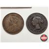 Image 9 : Canada Large Cent (4) : 1859; 1900; 1911; 1918