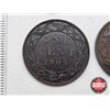 Image 4 : Canada Large Cent (4) : 1897; 1904; 1905; 1917