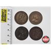 Image 6 : Canada Large Cent (4) : 1897; 1904; 1905; 1917