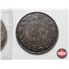 Image 5 : Canada Large Cent (4) : 1899; 1903; 1913; 1920