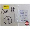 Image 7 : Canada One Cent (7) : 1940 ; 1943 (2) ; 1944 (2) ; 1945; 1947ML
