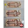 Image 2 : Canada $2 Bills 1986 (12) : Variety Signatures / Prefixes