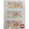 Image 7 : Canada $2 Bills 1986 (12) : Variety Signatures / Prefixes