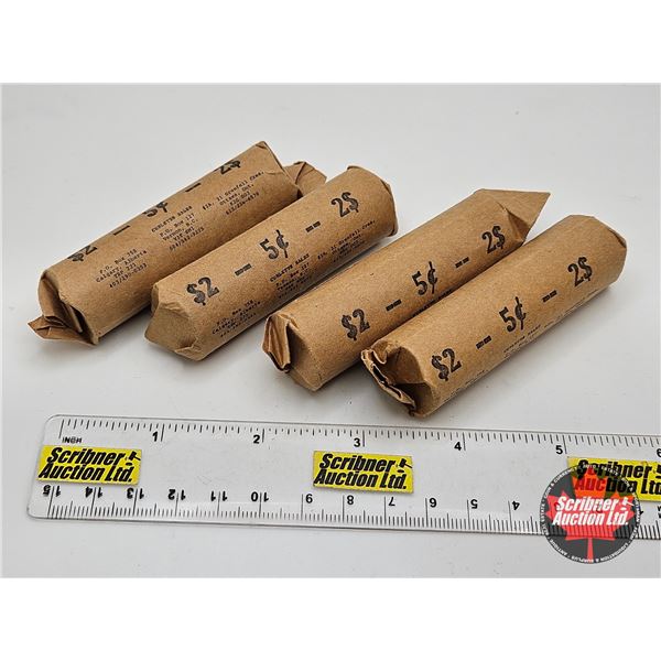 Canada Five Cent ROLLS (4) : Variety
