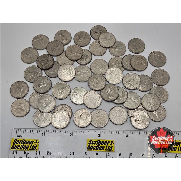 Canada Ten Cent (50) : Variety 1960's ; 1970's ; 1980's