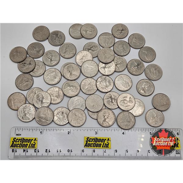 Canada Ten Cent (50) : Variety 1960's ; 1970's ; 1980's