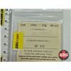 Image 4 : Canada Twenty Five Cent 1991 : ICCS Cert : MS-63
