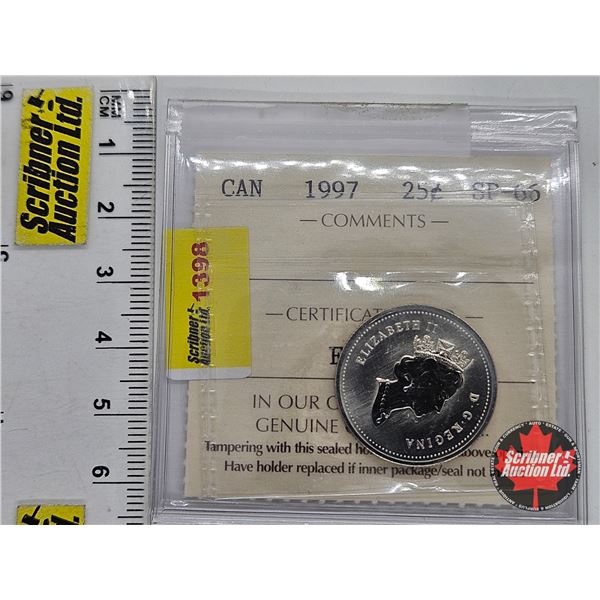 Canada Twenty Five Cent 1997 : ICCS Cert : SP-66