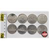 Image 1 : Canada Dollar (8) : 1968 (2); 1980 (2); 1982; 1984; 1984; 1985