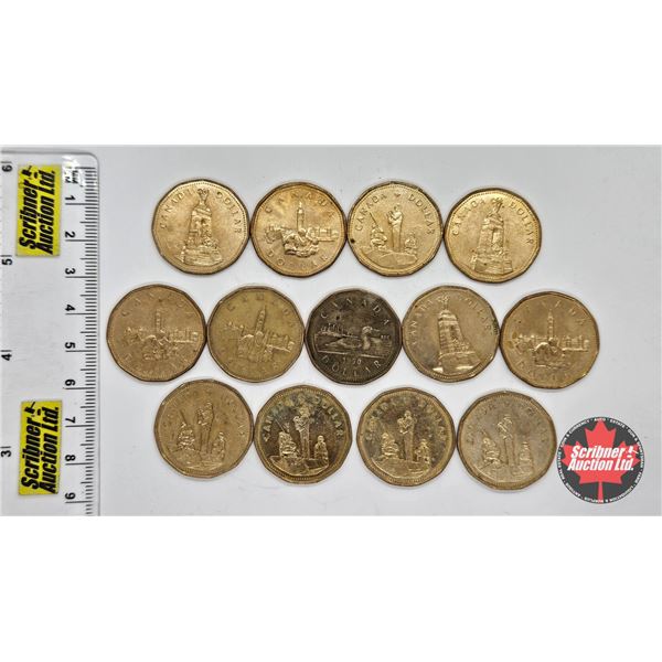 Canada Loonie (13) : 1990; 1867-1992 (4) ; 1994 (3) ; 1995 (5)