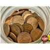 Image 4 : Canada One Cent Coin Collection (481) Variety : 1940's - 1990's (In Nabob Jar / Lid Slit)