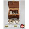 Image 1 : Canada Coin Collection - Variety Denoms (66) : 1950's - 2000's (In Small Wood Chest "Golden B.C.)