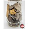 Image 3 : Canada Coin Collection - Variety Denoms (202) : 1920's - 2000's (Kraft Jar)