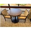 Image 2 : Round Table 30" Dia & 2 Andreu World Armchairs w/ Upholstered Seat & Back 21" x 16" x 26"H