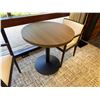 Image 6 : Round Table 30" Dia & 2 Andreu World Armchairs w/ Upholstered Seat & Back 21" x 16" x 26"H