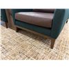 Image 6 : Qty 2 Upholstered Chairs 34" x 30" x 34"H w/ Middle Table