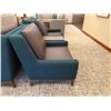 Image 3 : Qty 2 Upholstered Chairs 34" x 30" x 34"H w/ Middle Table