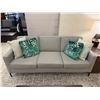 Image 2 : Gray 3-Seat Sofa w/ Throw Cushions 82" x 34" x 25"H