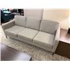 Image 3 : Gray 3-Seat Sofa w/ Throw Cushions 82" x 34" x 25"H