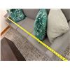 Image 9 : Gray 3-Seat Sofa w/ Throw Cushions 82" x 34" x 25"H