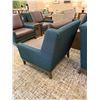 Image 6 : Upholstered Chair 34" x 30" x 34"H w/ Console Table 30" x 12" x 20"