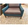 Image 5 : Upholstered Chair 34" x 30" x 34"H w/ Console Table 30" x 12" x 20"